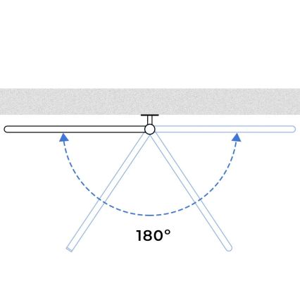 Vertaduro - Elektrische draaibare handdoekdroger met thermostaat ELA 120W/230V 80x49 cm IP44 wit