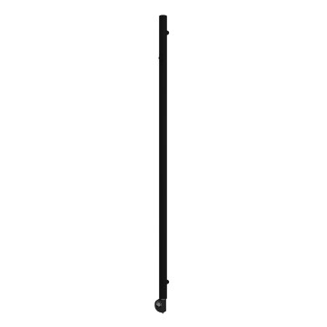 Vertaduro - Radiateur de salle de bains avec thermostat ERDA 400W 180x5 cm noir