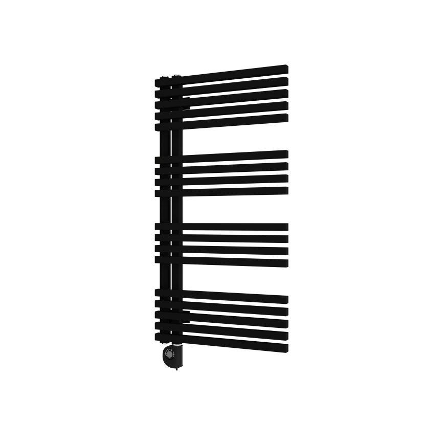 Vertaduro - Radiateur de salle de bains MICHELLE avec thermostat, 600 W, 97 x 50 cm, noir
