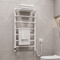 Vertaduro - Sèche-serviettes électrique avec thermostat DOR 155W/230V 80x48 cm IP44 blanc, côté droit