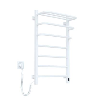 Vertaduro - Sèche-serviettes électrique avec thermostat DOR 155W/230V 80x48 cm IP44 blanc gauche