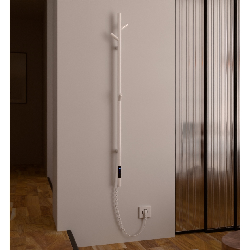 Vertaduro - Sèche-serviettes électrique MEDA 37W 118x16 cm blanc