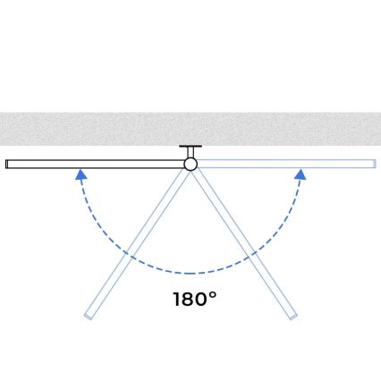 Vertaduro - Sèche-serviettes électrique pivotant avec thermostat ARA 105W/230V 82x49 cm IP44 noir