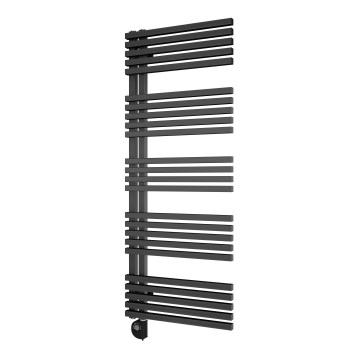 Vertaduro - Sèche-serviettes MICHELLE 600 W avec thermostat 129 x 50 cm anthracite