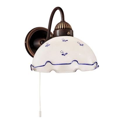 Vervangend glas universeel NONNA E27 Ø 20 cm wit/blauw