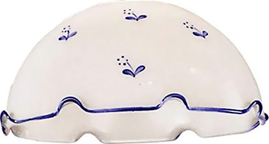 Vervangend glas universeel NONNA E27 Ø 20 cm wit/blauw