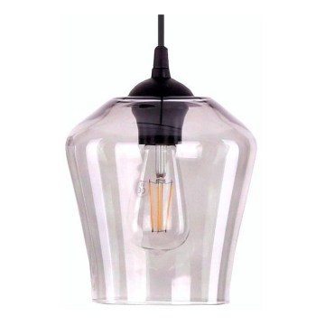 Vervangend glas voor kroonluchter AMSTERDAM E27, Ø 19 cm, gerookt roze