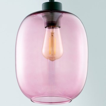 Vervangend glas voor kroonluchter ELIO E27 Ø 20 cm, gerookt roze