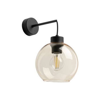 Vervangingsglas voor wandlamp en kroonluchter CUBUS E27 Ø 18 cm, rookbeige