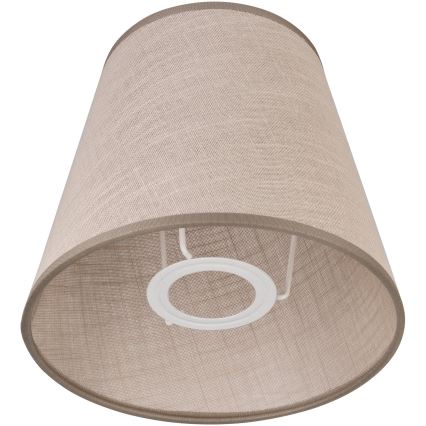 Vervangende lampenkap voor kroonluchter LORENZO E27 diameter 16 cm beige