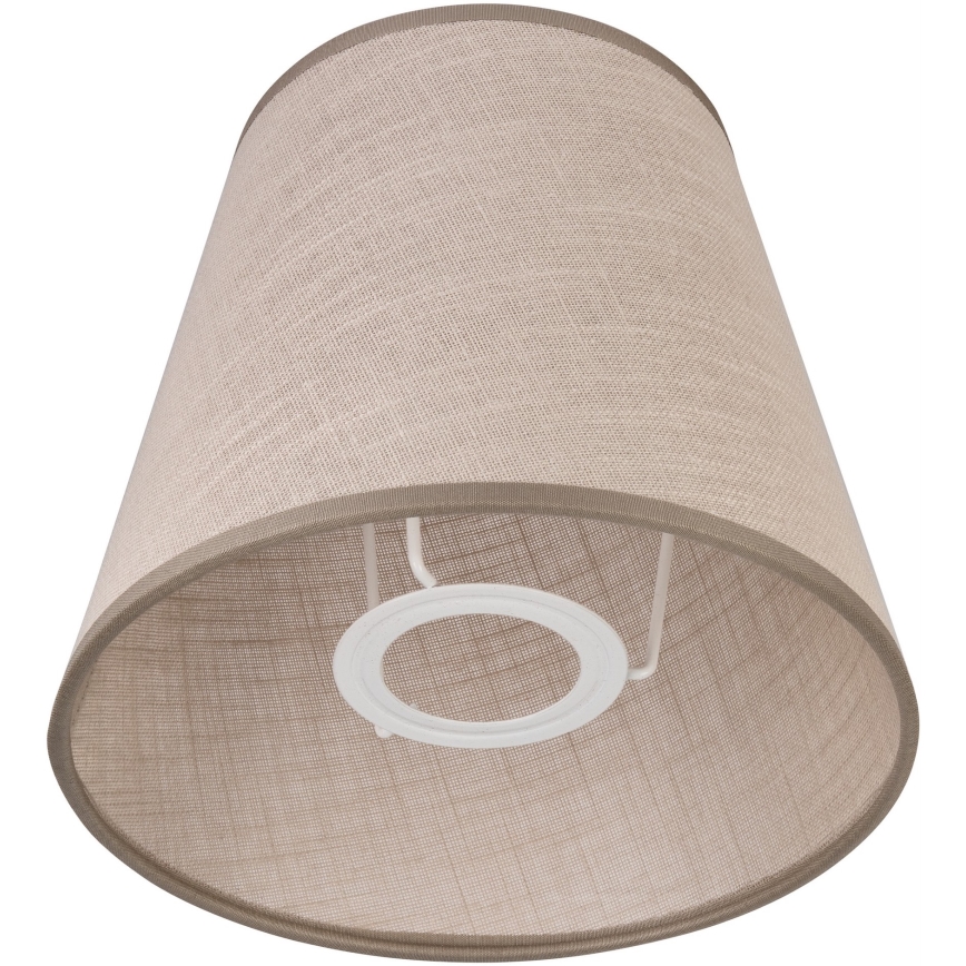 Vervangende lampenkap voor kroonluchter LORENZO E27 diameter 16 cm beige