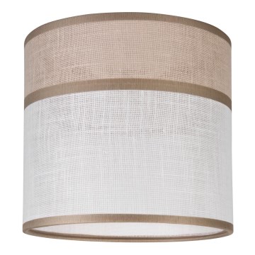 Vervangende lampenkap voor kroonluchter, tafellamp en wandlamp ANDREA E27 diameter 16 cm beige/grijs