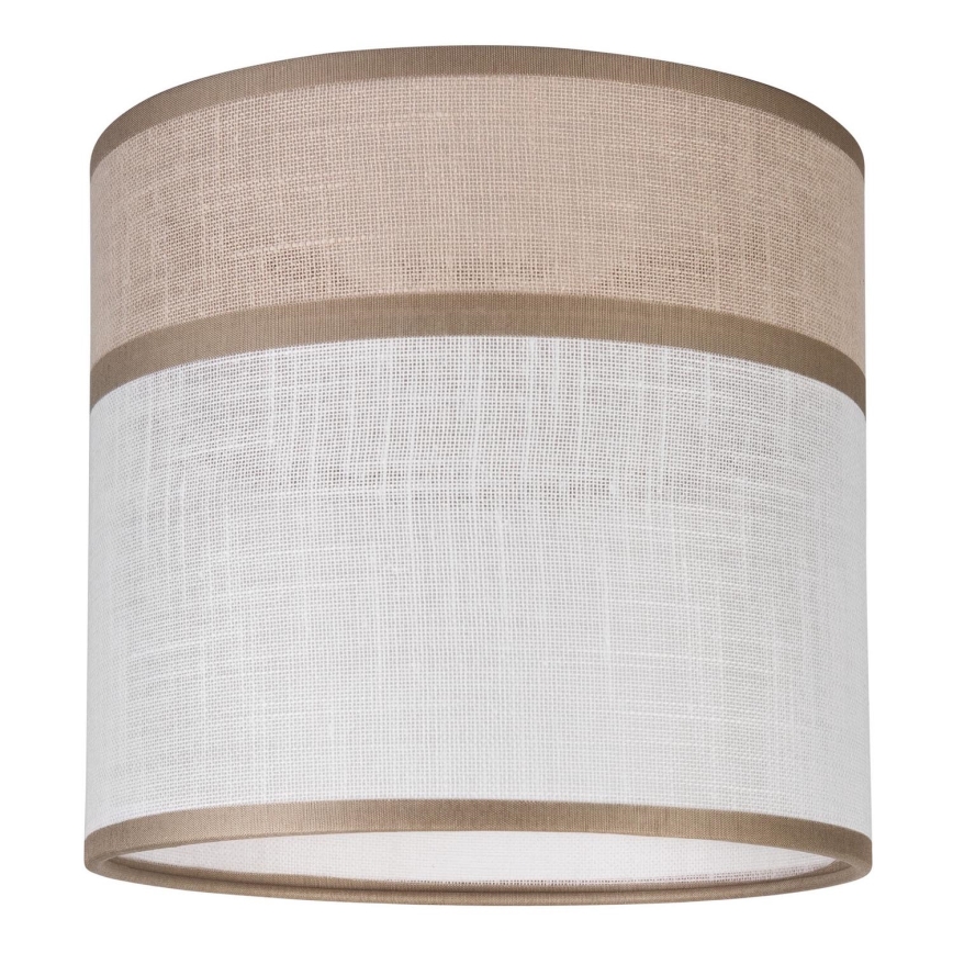 Vervangende lampenkap voor kroonluchter, tafellamp en wandlamp ANDREA E27 diameter 16 cm beige/grijs