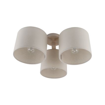 Vervangende lampenkap voor plafond- en tafellamp WALEC E27 Ø 20 cm beige