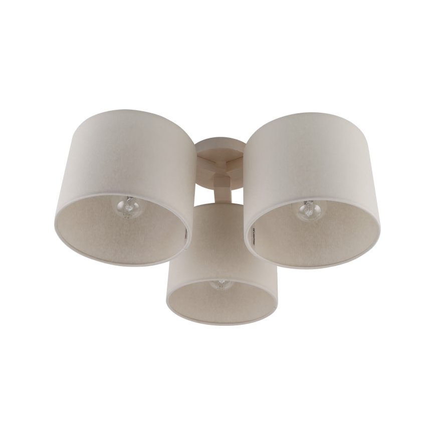 Vervangende lampenkap voor plafond- en tafellamp WALEC E27 Ø 20 cm beige