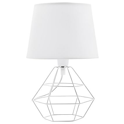 Vervangende lampenkap voor tafellamp DIAMOND E27 wit