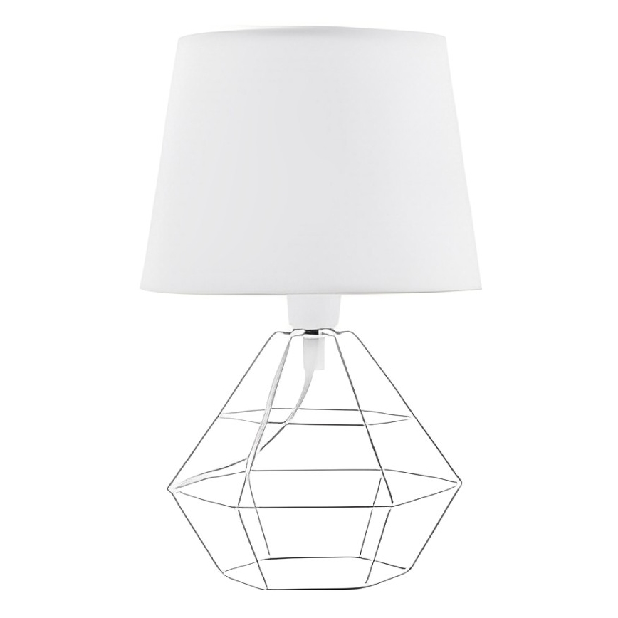 Vervangende lampenkap voor tafellamp DIAMOND E27 wit
