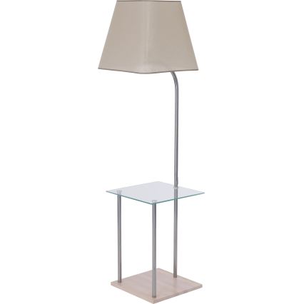 Vervangende lampenkap voor vloerlamp EMMA E27 34,5x39,5 cm bruin