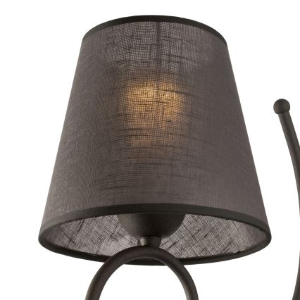 Vervangende lampenkap voor wandlamp LORENZO E27 diameter 16 cm grijs