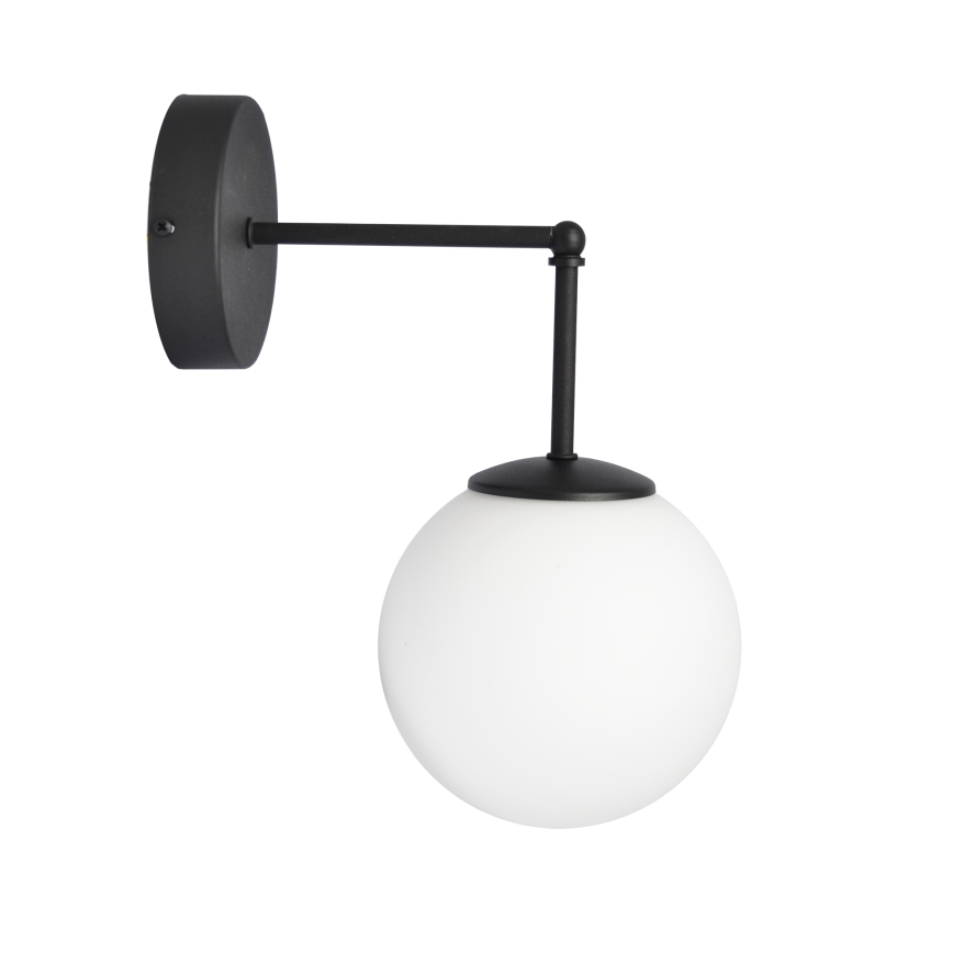 Vervangingsglas universeel MOON E27 Ø 16 cm wit