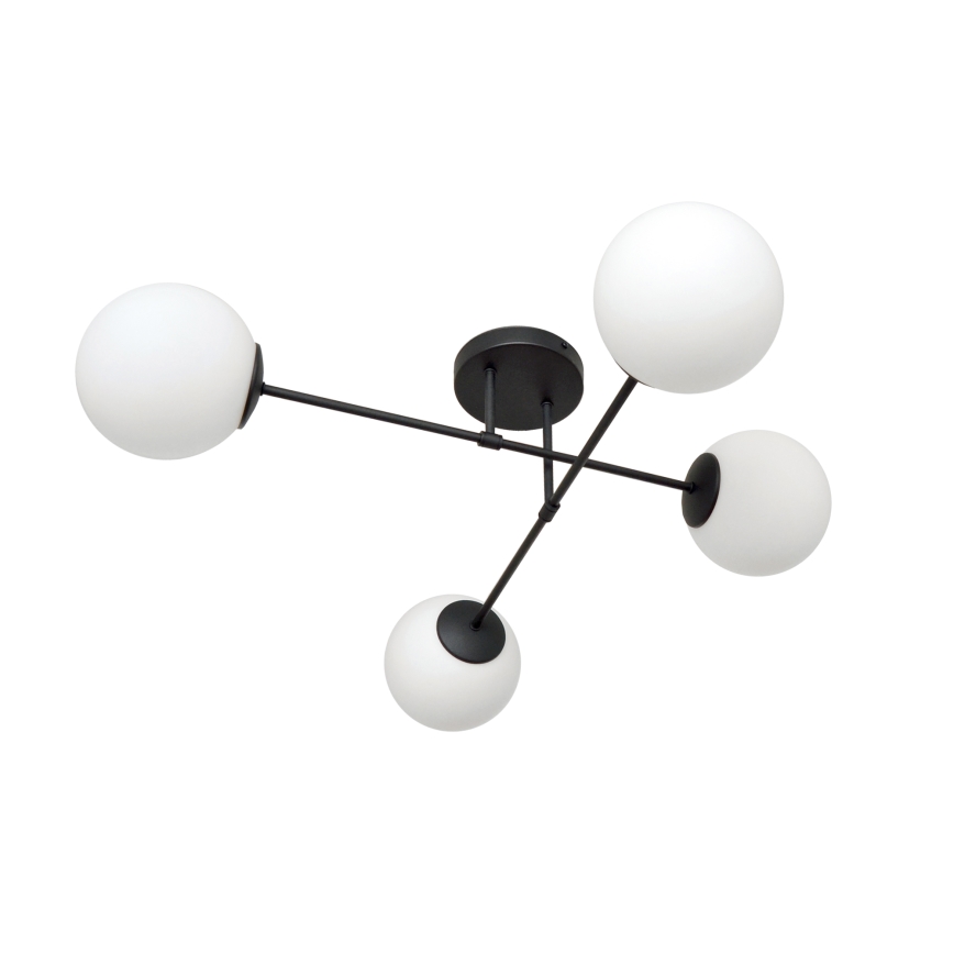 Vervangingsglas universeel MOON E27 Ø 16 cm wit