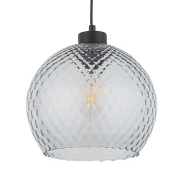 Vervangingsglas voor DEVON E27-kroonluchter en wandlamp, Ø 25 cm, rookgrijs