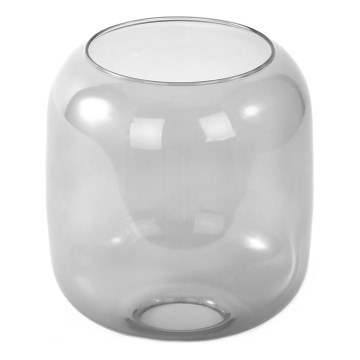 Vervangingsglas voor kroonluchter E27, Ø 14 cm, rookgrijs