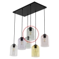Vervangingsglas voor kroonluchter E27 Ø 14 cm, rookgroen