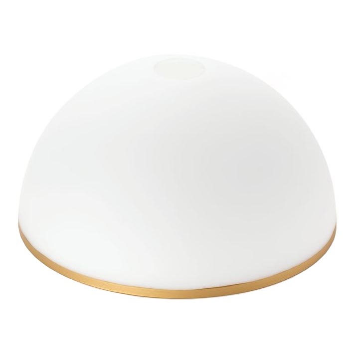 Vervangingsglas voor kroonluchter en vloerlamp OLD LAMP E27 diameter 30 cm wit/goud