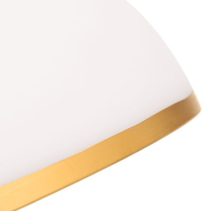 Vervangingsglas voor kroonluchter en vloerlamp OLD LAMP E27 diameter 30 cm wit/goud