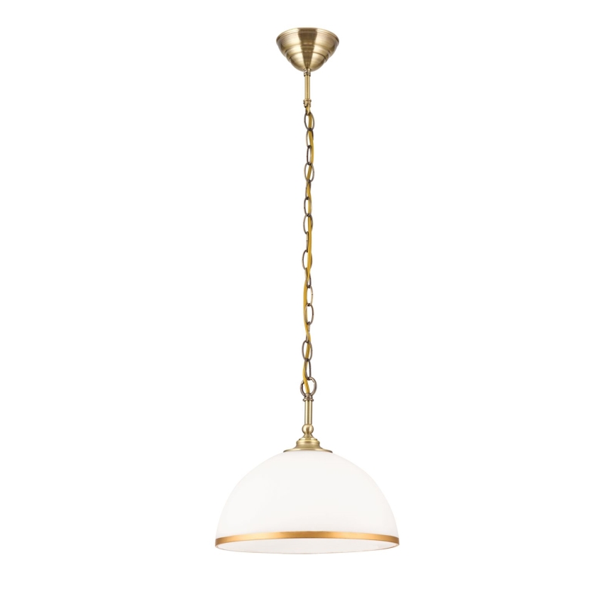 Vervangingsglas voor kroonluchter en vloerlamp OLD LAMP E27 diameter 30 cm wit/goud