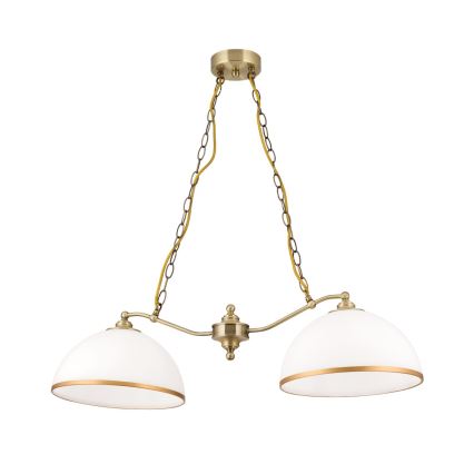 Vervangingsglas voor kroonluchter en vloerlamp OLD LAMP E27 diameter 30 cm wit/goud