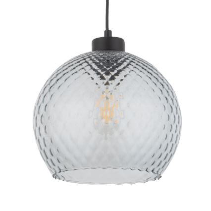 Vervangingsglas voor kroonluchter en wandlamp DEVON E27, Ø 18 cm, rookgrijs