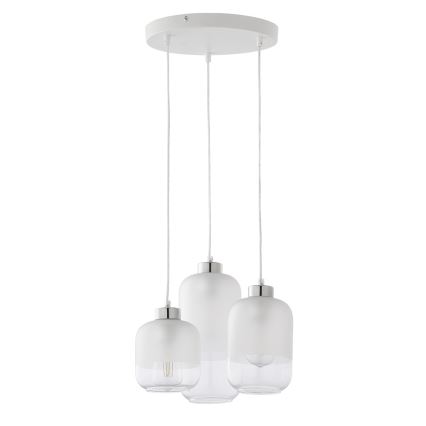 Vervangingsglas voor kroonluchter MARCO E27, Ø 14 cm, helder/wit