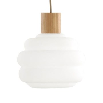 Vervangingsglas voor kroonluchter MELIA E27, Ø 20 cm, wit