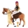 Verzorgpaard met pop en accessoires