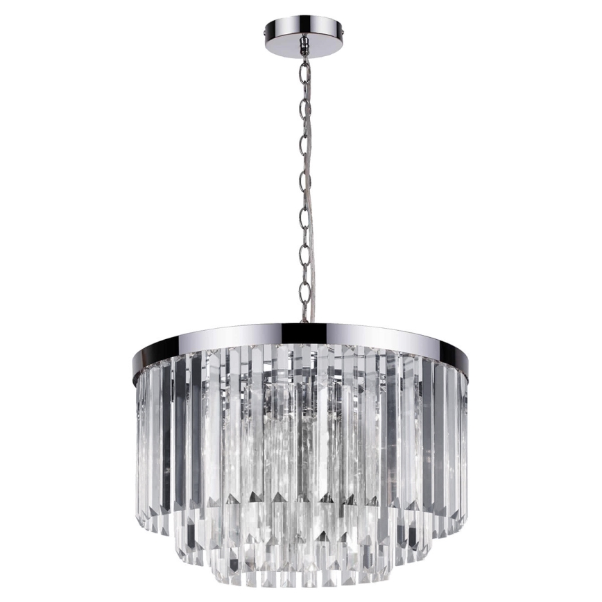 VETRO kroonluchter aan ketting 5xE14/60W/230V glanzend chroom