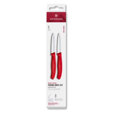 Victorinox - 2-delige set groentemessen SWISS CLASSIC 8 cm, rood