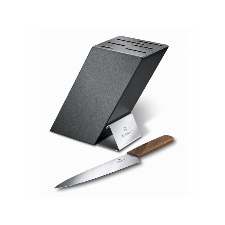 Victorinox - Bloc à couteaux SWISS MODERN hêtre/anthracite