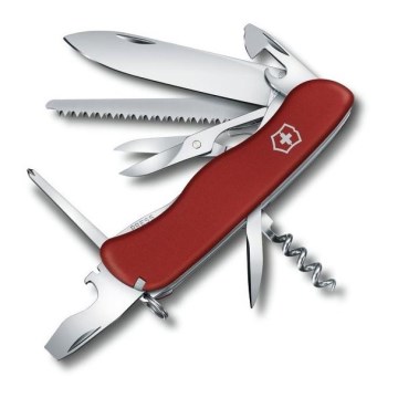 Victorinox - Couteau de poche multifonction 11,1 cm / 14 fonctions rouge