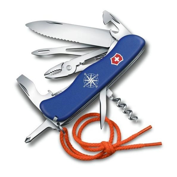 Victorinox - Couteau de poche multifonction 11,1 cm / 18 fonctions bleu/orange