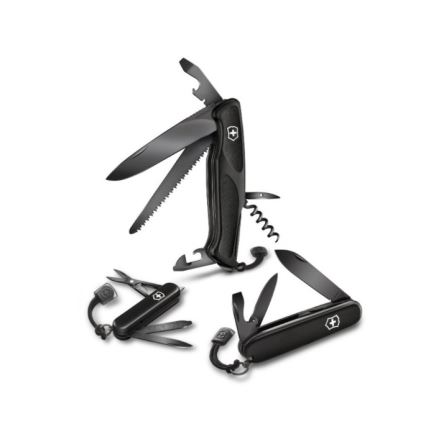 Victorinox - Couteau de poche multifonction 13 cm / 12 fonctions noir