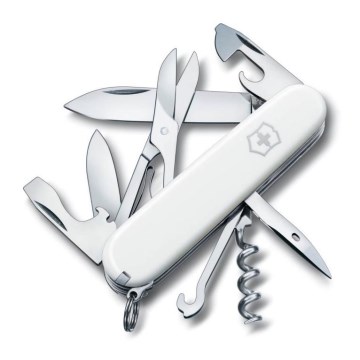 Victorinox - Couteau de poche multifonction 9,1 cm / 14 fonctions blanc