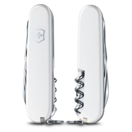 Victorinox - Couteau de poche multifonction 9,1 cm / 14 fonctions blanc