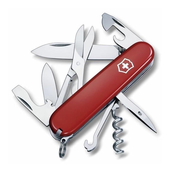 Victorinox - Couteau de poche multifonction 9,1 cm / 14 fonctions rouge