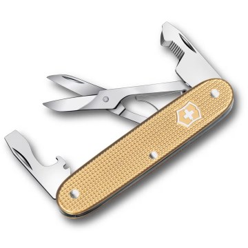 Victorinox - Couteau de poche multifonction COMPANION SLIM ALOX 9,3 cm/6 fonctions doré