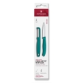 Victorinox - Ensemble couteau de cuisine et éplucheur SWISS CLASSIC turquoise