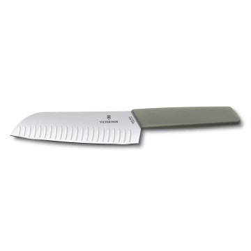 Victorinox - Keukenmes Santoku SWISS MODERN 17 cm groen