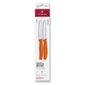 Victorinox - Lot de 2 couteaux à légumes SWISS CLASSIC, lame 11 cm, orange