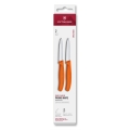 Victorinox - Lot de 2 couteaux pour légumes SWISS CLASSIC, lames de 8 cm, orange